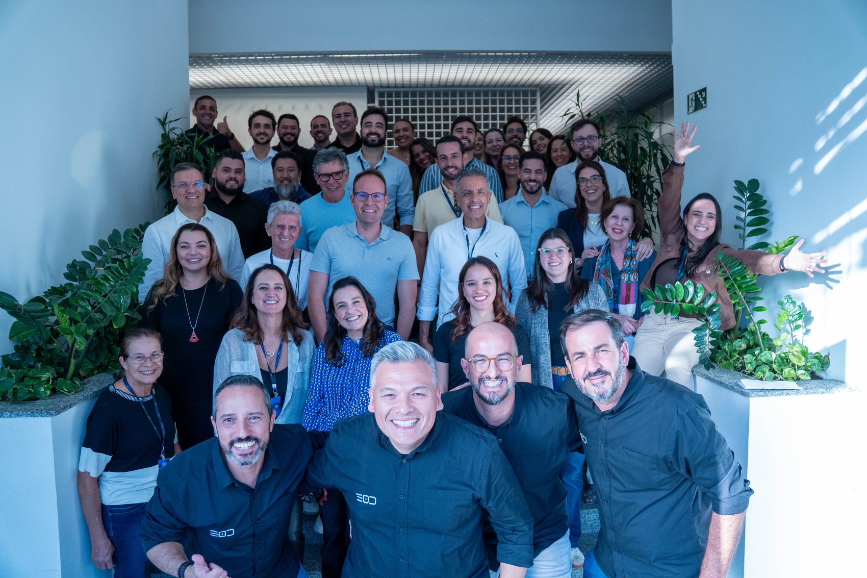 Alunos e professores do EOD